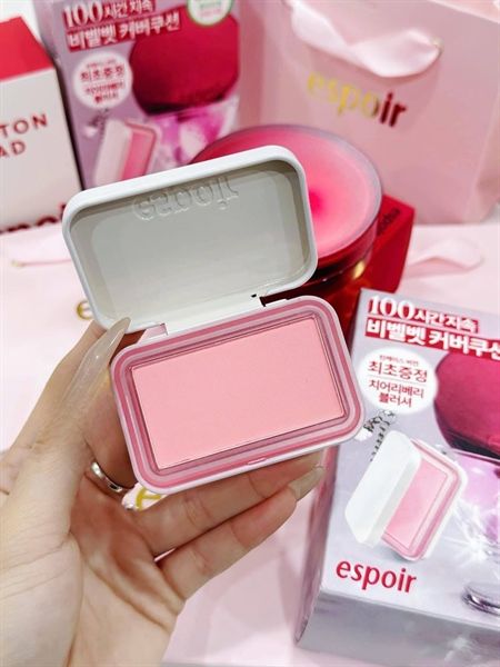 Set Phấn Nước Espoir Pro Tailor Be Velvet Cover Cushion (Tặng Má Hồng)