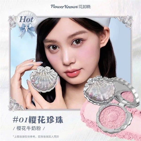 Phấn má hồng Flower Knows Shell's Jewel Vỏ Sò 5G (05/2028)