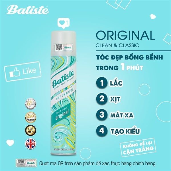 Dầu Gội Khô Batiste