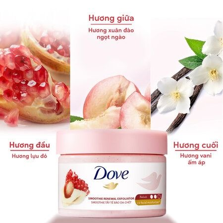 #MACCA & GẠO SỮA - KEM TẨY TẾ BÀO CHẾT DOVE 225ML BẢN ĐỨC (12/2025)