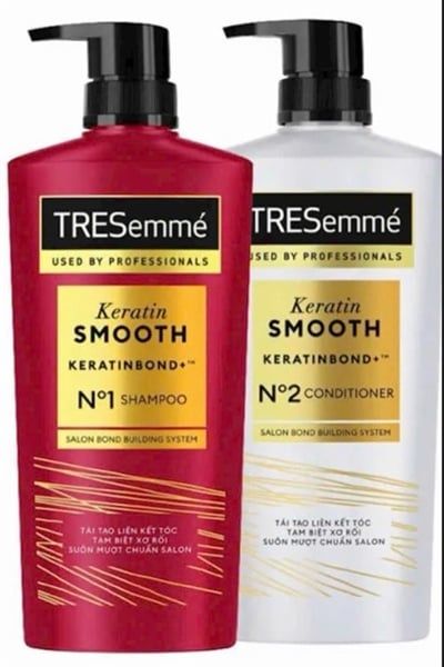 Bộ Đôi Tresemme Keratin Smooth Gội 640G Và Xã 620G (03/2029)
