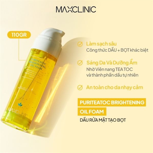 Dầu Rửa Mặt Tạo Bọt Maxclinic 110G