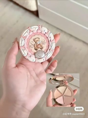 Bảng Che Khuyết Điểm 4 Ô Flower Knows The Sweetie Bear 6.4g (01/2029)