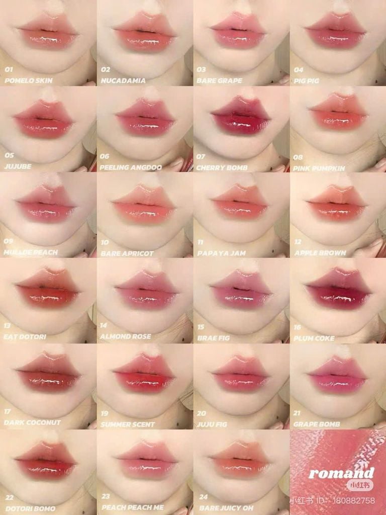 Son Bóng Romand The Juicy Lasting Tint Mẫu Mới