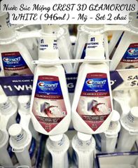 Nước Súc Miệng Crest 3D White Glamorous White Mouthwash