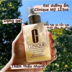 Gel Dưỡng Ẩm Clinique Da Dầu, Mụn, Hỗn Hợp 125ml