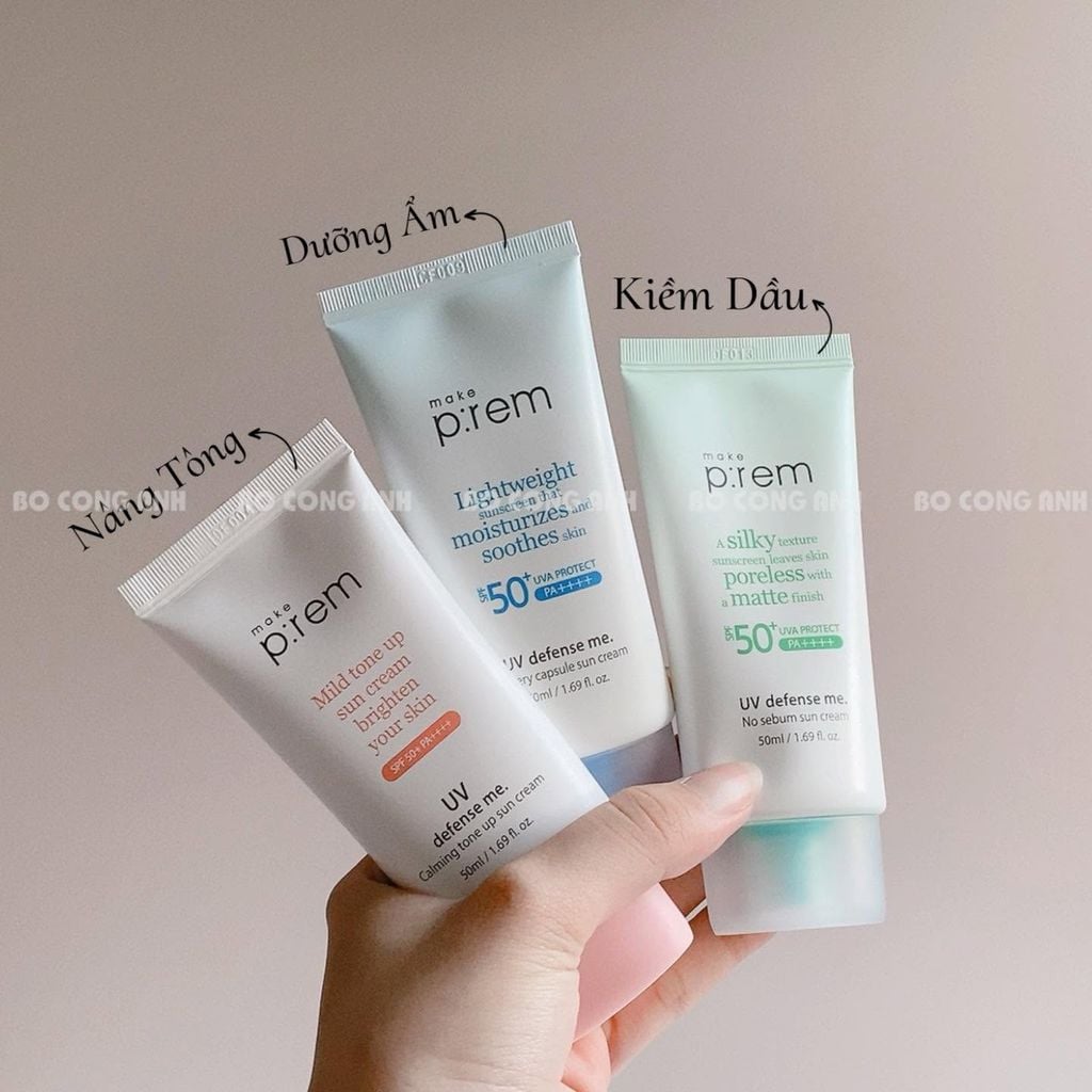 Kem Chống Nắng Make P:rem UV Defense Me 50ml