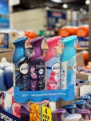 Set 4 Xịt Thơm Phòng + Khử Mùi Febreze Mỹ