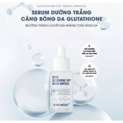 Serum Truyền Trắng Sur.Medic+ Super Glutathione 100TM Bright (10/2/2028)