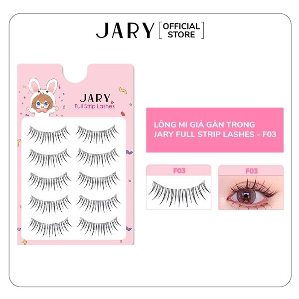 Lông Mi cụm Jary Cluster Lashes Hộp Nhựa 5 Hàng