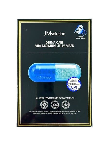 Hộp 10 Miếng Mặt Nạ Cấp Ẩm JMSolution Derma Care Vita Moisture Jelly Mask 30ml