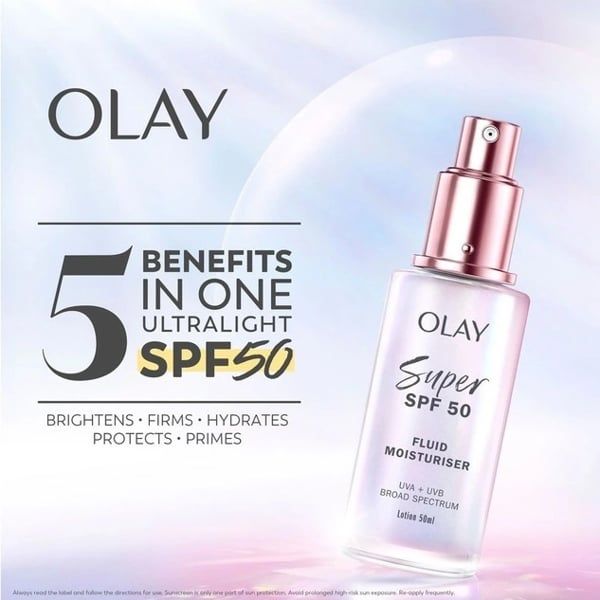 Kem Dưỡng Sáng Da Chống Nắng Olay Super SPF 50+ 50ml