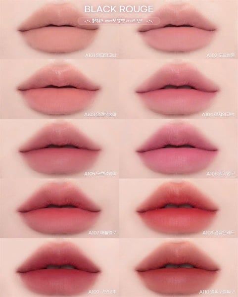 Son Black Rouge Air Fit Velvet Tint Version 10