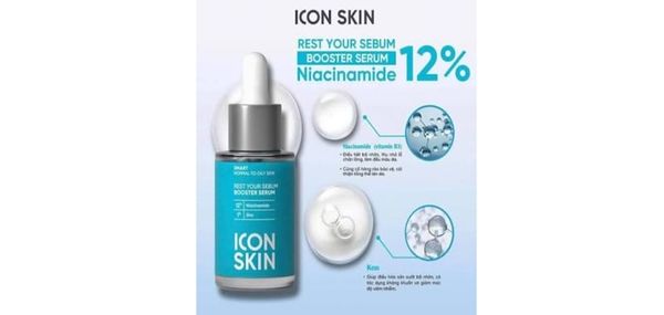 Peel Căng Bóng 12% Nia Icon Skin Rest Your Sebum Booster Serum (09/2028)