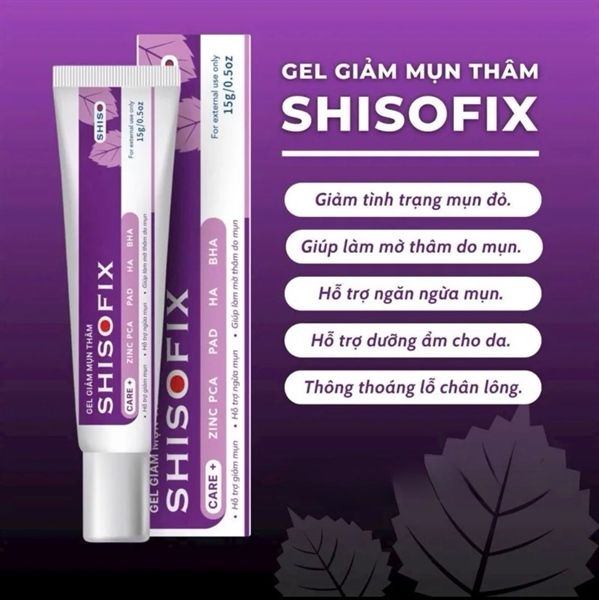 [NK] Gel Giảm Mụn Thâm Shisofix 15G