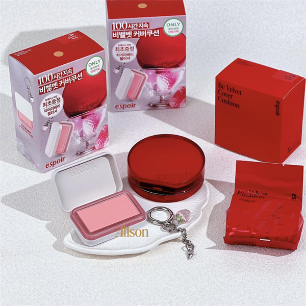 Set Phấn Nước Espoir Pro Tailor Be Velvet Cover Cushion (Tặng Má Hồng)