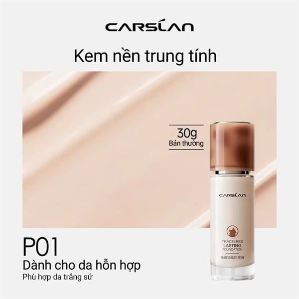 Kem Nền Carslan Lasting Cover Nội Địa Trung 30g (11/2026)