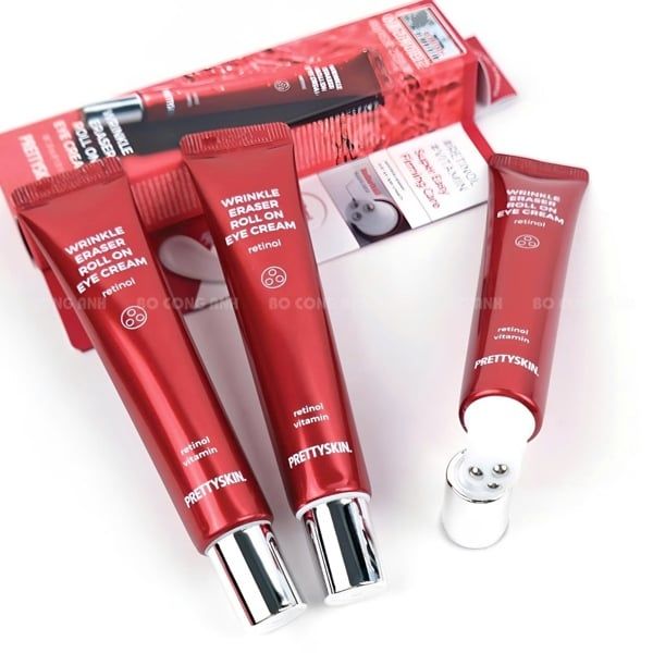 Kem Mắt Prettyskin Wrinkle Eraser Roll on Eye Cream Retinol 30ml