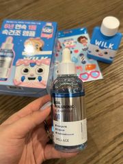 Set Serum + Hộp Refill Wellage Real Hyaluronic Blue Ampoule 100 (10/2027)