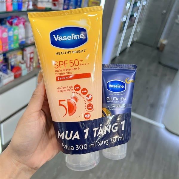 Set Dưỡng Thể Vaseline Healthy Bright SPF50+ (NK)