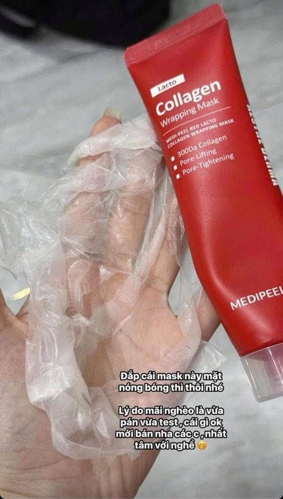 Set 2 tuýp Mặt Nạ Lột Medipeel Lacto Collagen Wrapping Mask 70ml