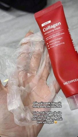 Set 2 tuýp Mặt Nạ Lột Medipeel Lacto Collagen Wrapping Mask 70ml