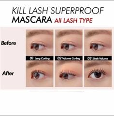 (XT) Mascara Chải Mi Chống Trôi Clio Kill Lash Superproof 7G (12/2028)
