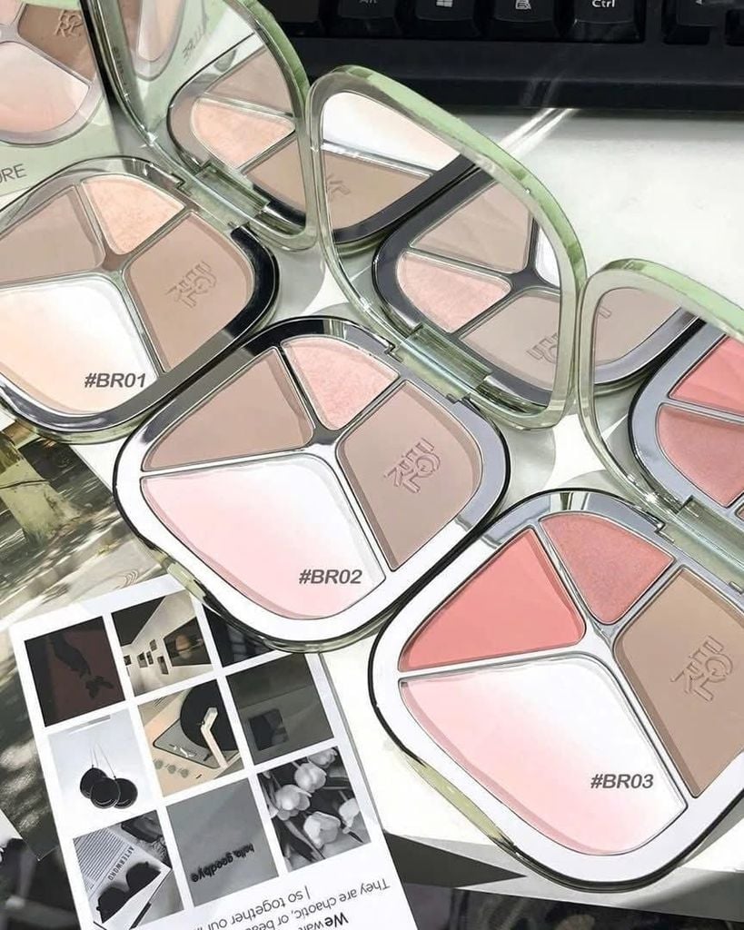 Bảng Tạo Khối Focallure 4 Color Highlighter Contour