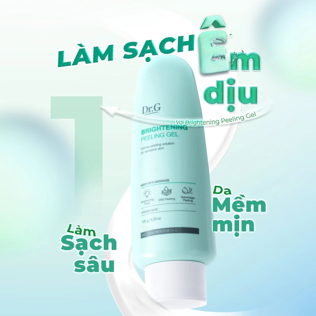 Tẩy Tế Bào Chết Dạng Gel Dịu Nhẹ, Làm Sáng Da Dr.G Brightening Peeling Gel 120g