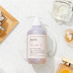 Set Sữa Tắm Nước Hoa JMELLA In France Body Wash 1000ML Kèm Bông Tắm