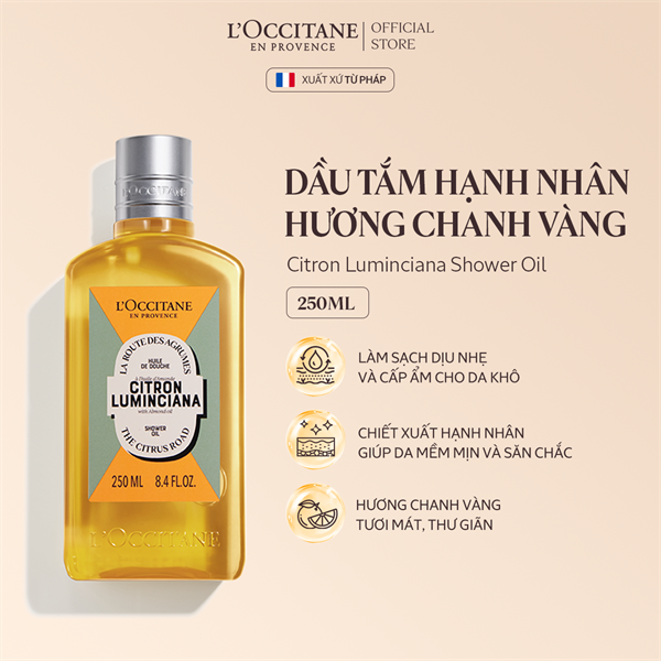 Sữa Tắm Loccitane Citron Luminciana Shower Oil 250ml