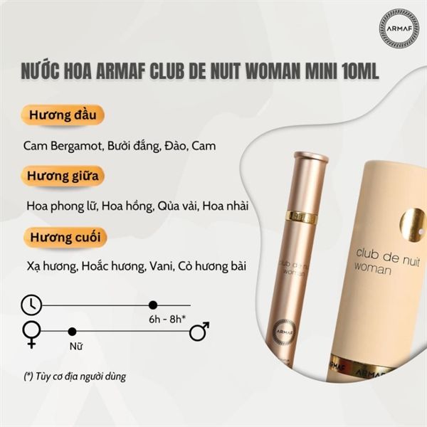 Nước Hoa Club De Nuit Women Edp (3/2029)