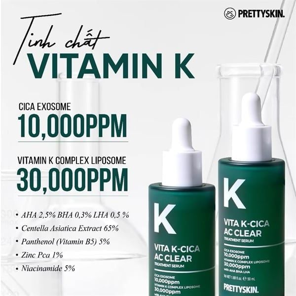 Serum Prettyskin Vita K-Cica Ac Clear Treatment 50ML