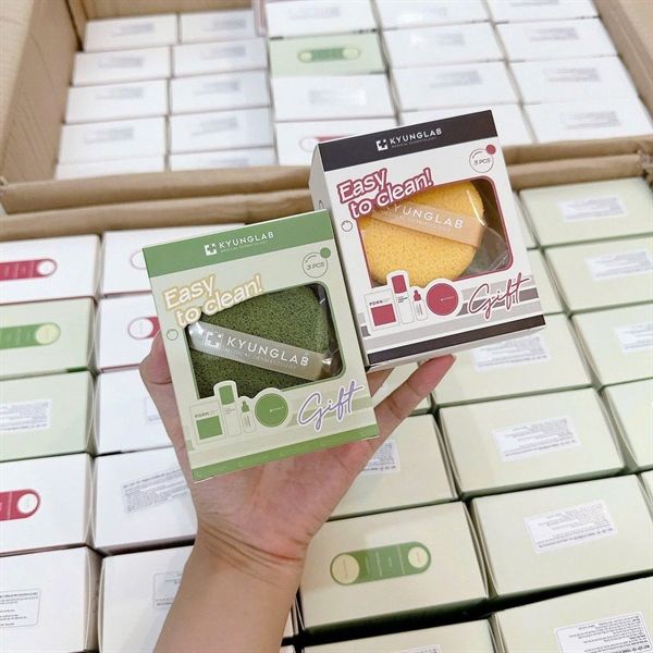 Set 3 Mút Rửa Mặt Kyung Lab