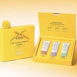 Set 3 Kem Chống Nắng D'alba Tone Up Sun Solution Gift Box 35ml (Pink + Purple + Green)