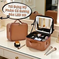 Cốp Da Mỹ Phẩm Kèm Gương Cao Cấp
