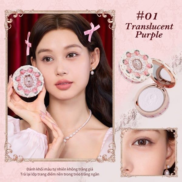 Phấn Phủ Nén Flower Knows Strawberry Cupid 9.5G
