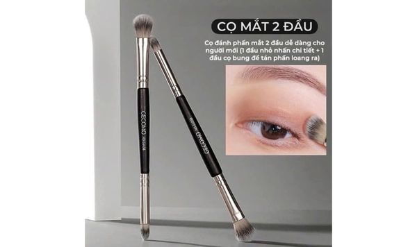 Cọ Trang Điểm Mắt 2 Đầu GECOMO