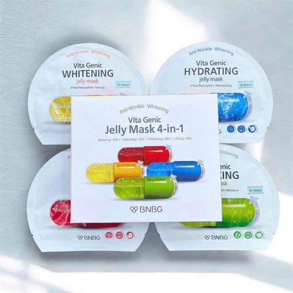 Hộp 10 Miếng Mặt Nạ BNBG Vita Genic Jelly Mask 4in1