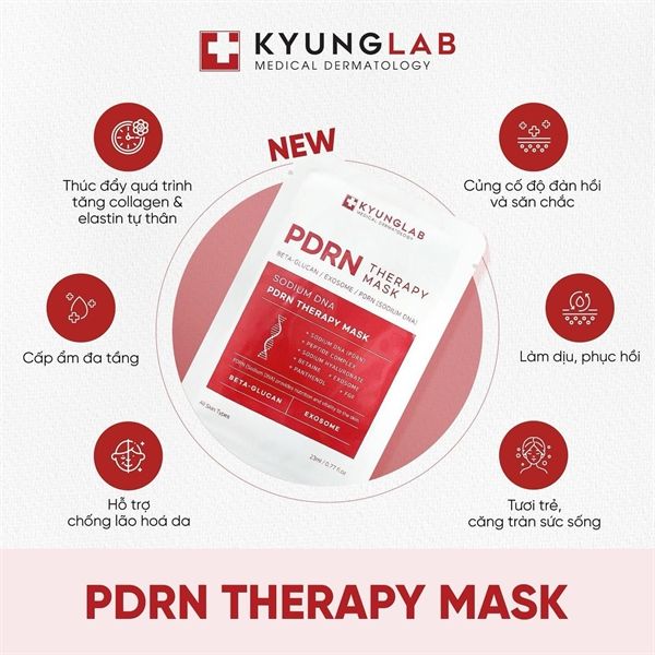 Mặt Nạ Tế Bào Gốc Phục Hồi Kyung Lab PDRN 23ml (08/2027)