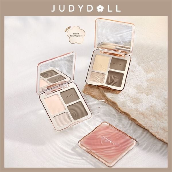 Bảng Tạo Khối JUDY DOLL 4 Ô Highlight & Contour Palette 9g