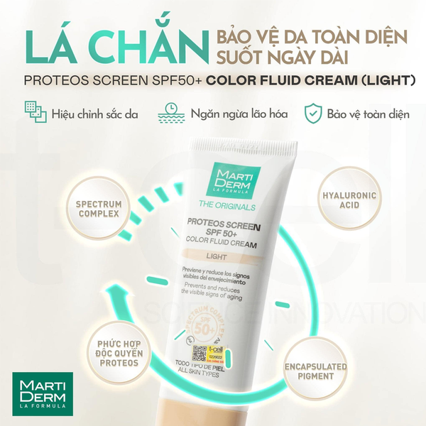 (XT) Kem Chống Nắng Marti Derm The Originals Fluid Cream