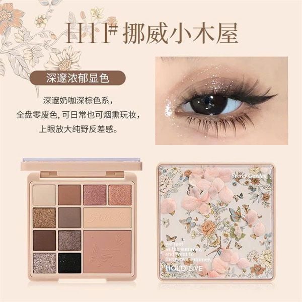 [Limited] Phấn Mắt + Má Hold Live 12 Ô Secret Garden HL755 (10/2028)