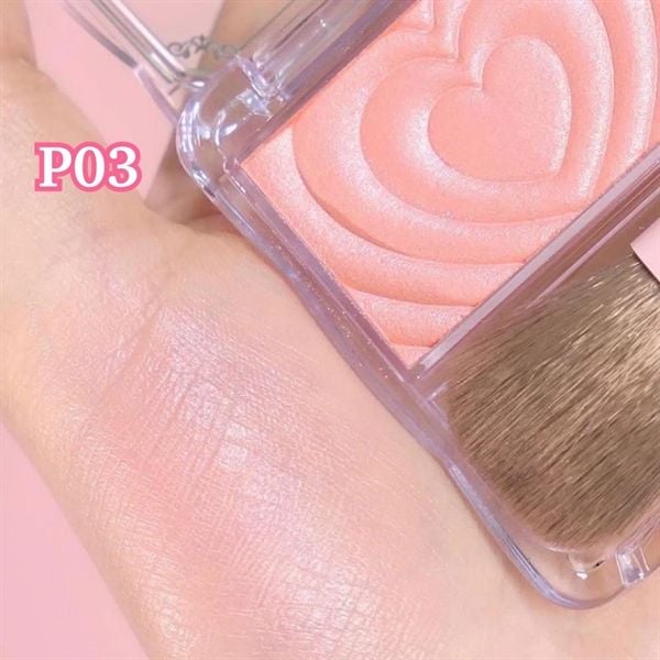 Má Hồng CanMakeNhũ Trái Tim Kèm Cọ (11/2028)