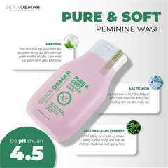 Dung Dịch Vệ Sinh Sena Demar Pure&Soft Feminin Wash 300ml (07/2028)