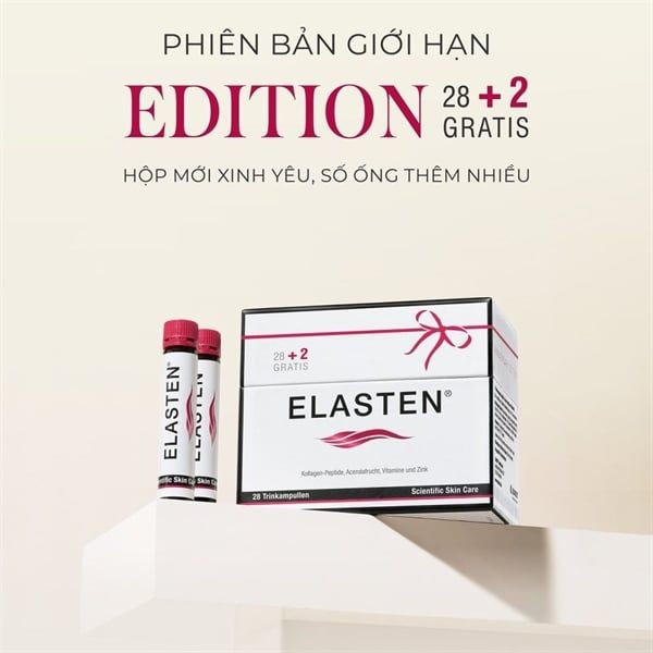 Nước Uống Đẹp Da Collagen Elasten Đức (07/2027)