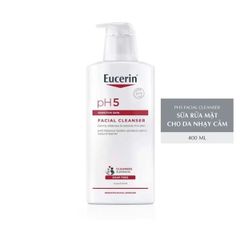 (NK) Sữa Rửa Mặt Eucerin PH5 Facial Cleanser Sensitive Skin 400ml (23/03/2028)