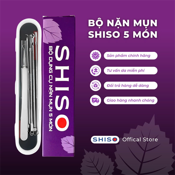 Bộ Dụng Cụ Lấy Mụn 5 Món Shiso 15g