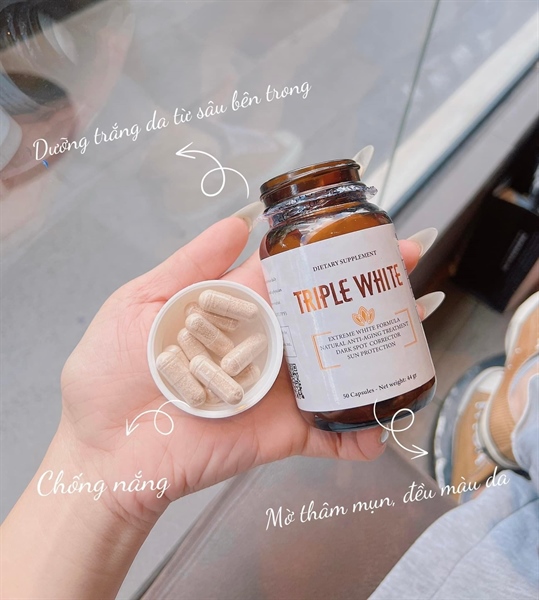 Viên Uống Trắng Da Triple WhiteVIÊN UỐNG TRẮNG DA TRIPLE WHITE USA MẪU MỚI  50 VIÊN (7/2025) – boconganhcosmetics