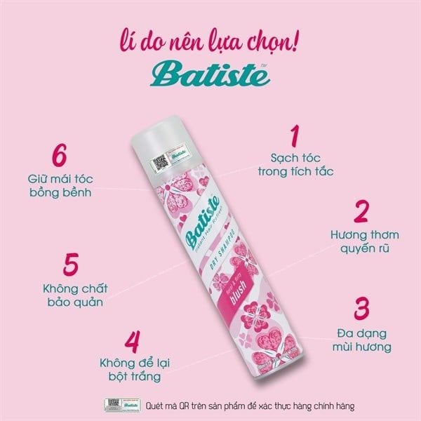 Dầu Gội Khô Batiste